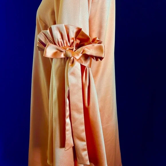 Gianni Bini Semi-Formal Mini in Mango Satin - Picture 3 of 4